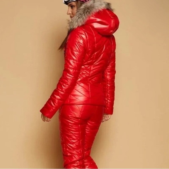 Chalet Puffer coordinate snow / ski jacket & high waisted pant set XL - Picture 2 of 16